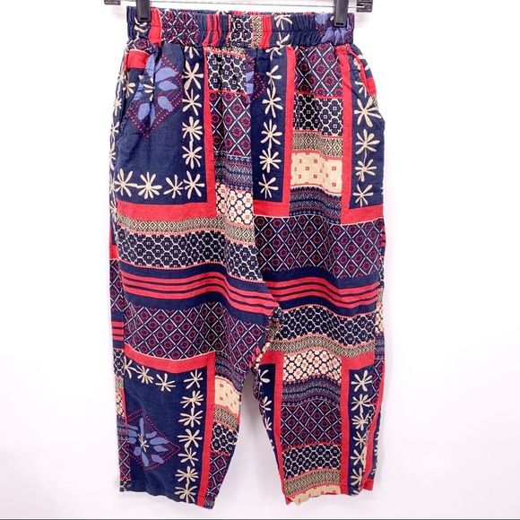 Anthropologie Pants - Summer Patchwork Capri Pants Size Large